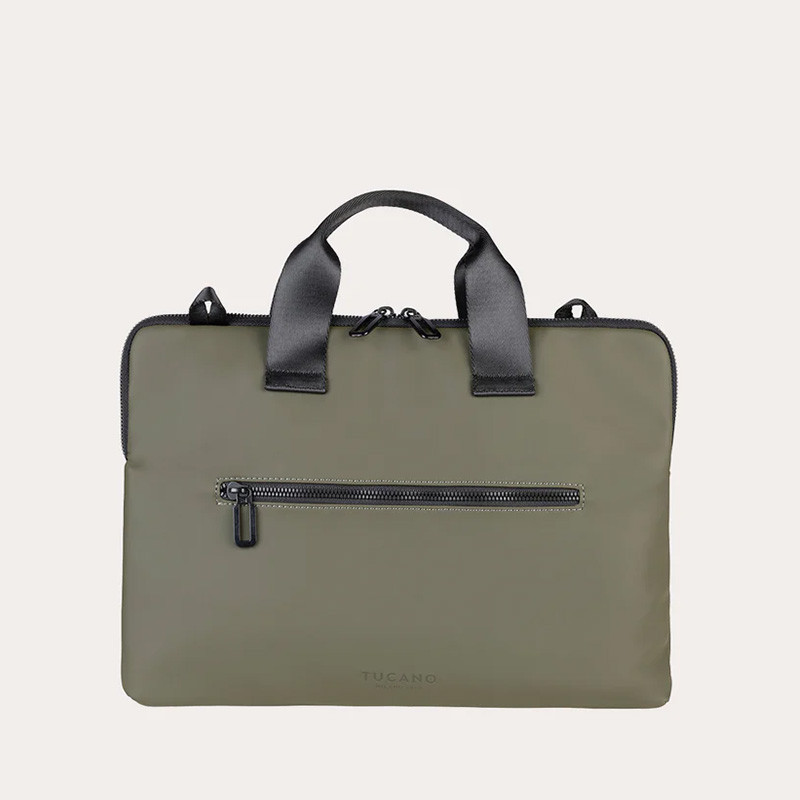 Borsa Tucano GOMMO SUPERSLIM 13"/14" Verde militare