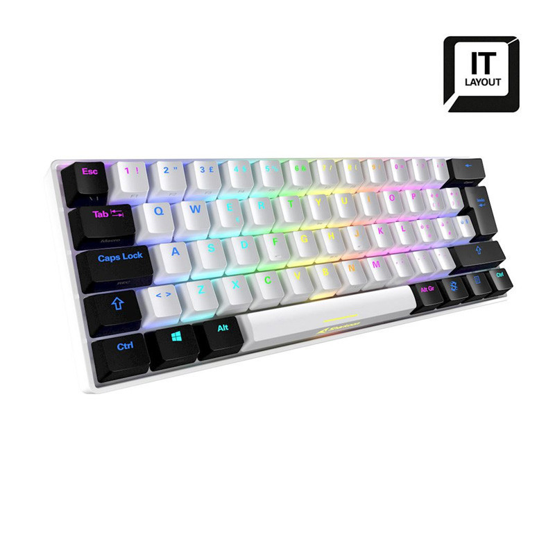 Tastiera Sharkoon SKILLER SGK50 S3 Wh, Gateron Yellow
