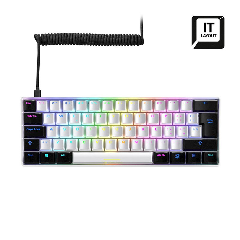 Tastiera Sharkoon SKILLER SGK50 S3 Wh, Gateron Yellow