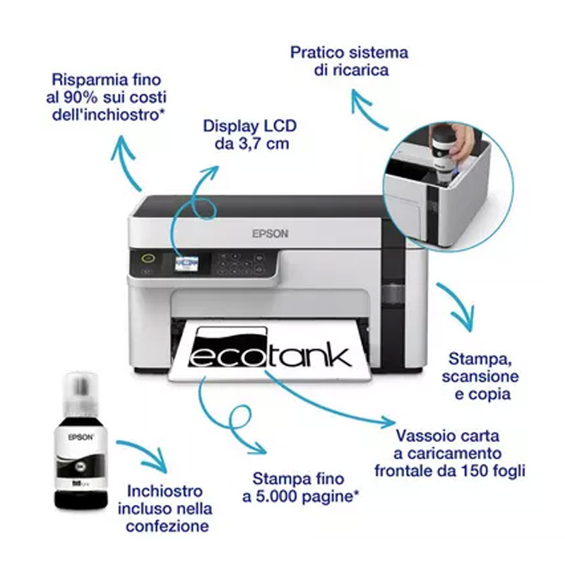 Multifunzione  Epson Ecotank ET-M2120
