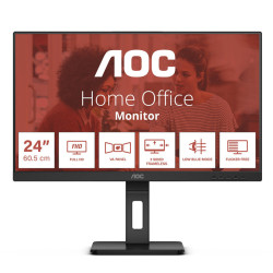 Monitor 24'' AOC 24E3QAF, Full HD, 1920X1080p, 4ms, classe E, Nero