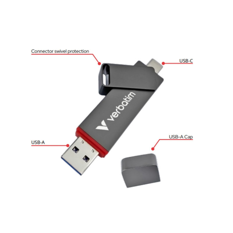 Verbatim 1TB Dual QuickStick USB-C USB-A