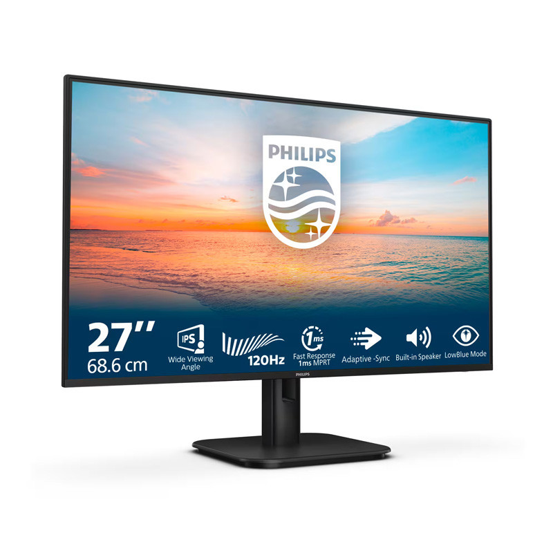 Monitor 27" PHILIPS 27E1N1200A/00  PC 68,6 cm 1920 x 1080 Pixel Full HD LCD Nero